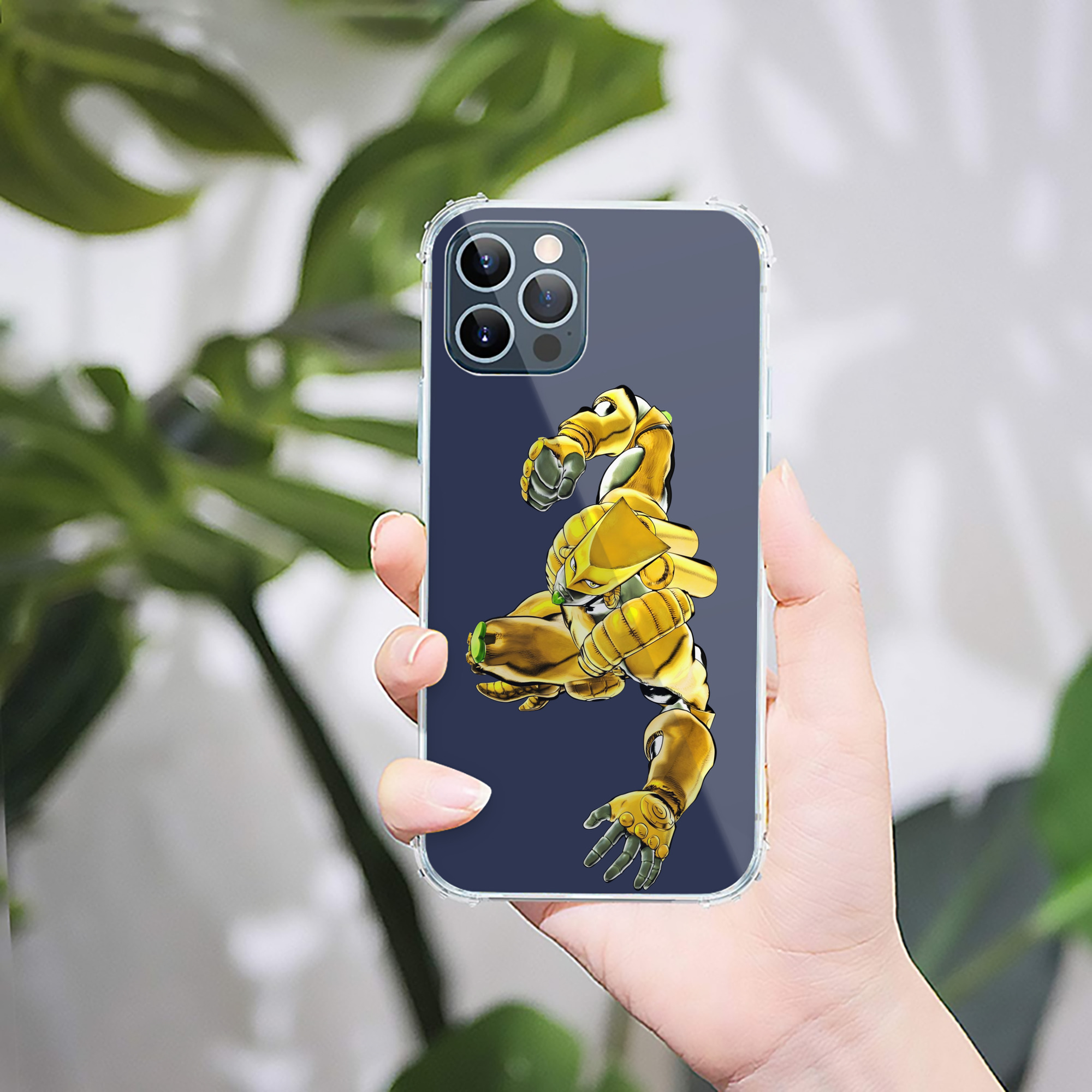 （画像用） ジョジョの奇妙な冒険 ディオ?ブランドー JoJo's Bizarre Adventure Dio Brando 【iPhone 12シリーズ対応】透明スマホケース（クリアソフトケース）